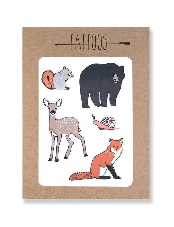Hartland Temporary Tattoo - Forest Animals