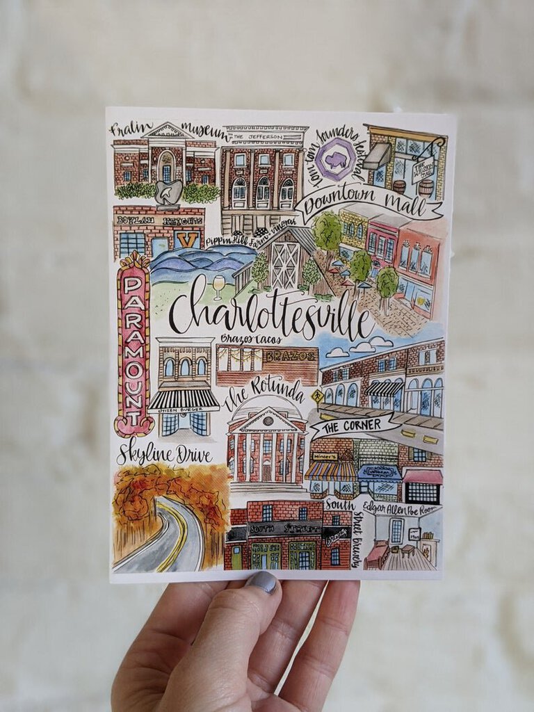 Charlottesville Classics Postcard