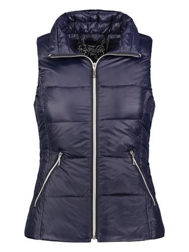 Short Nylon Vest With Duck Down in Ink Navy by My Anorak