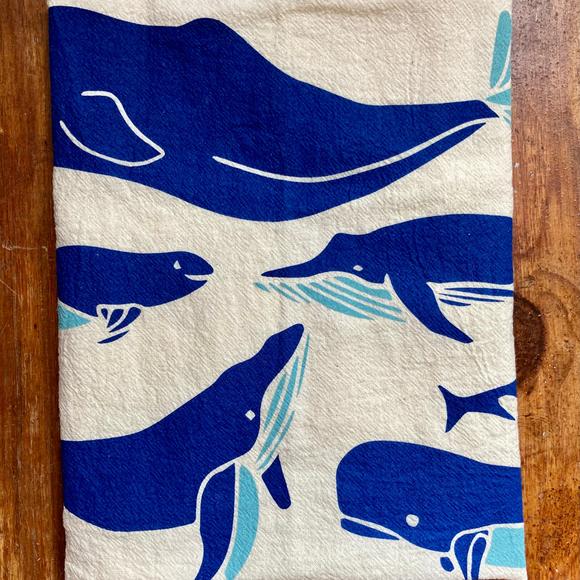 Noon Designs Tea Towel - Whales