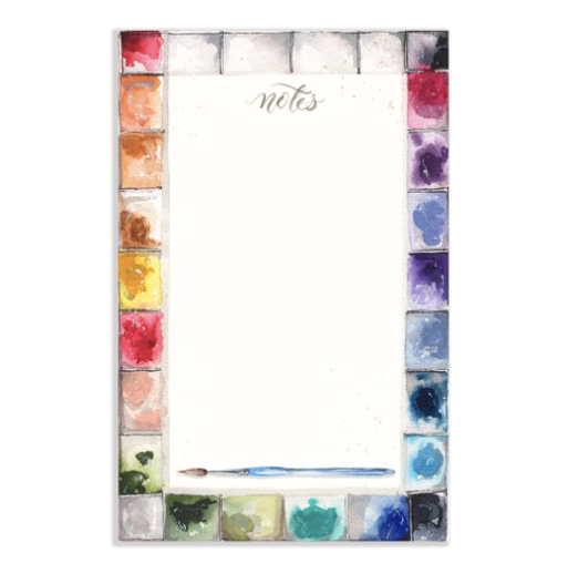 Watercolor Palette Notepad