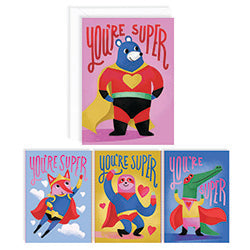 28 Kid's Valentine Cards + Envelopes