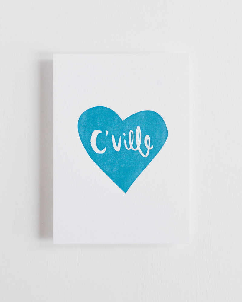 RPS | Cville Heart 5x7 Letterpress Art Print