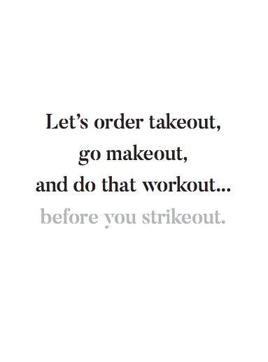 RPS | Takeout, Makeout, Workout