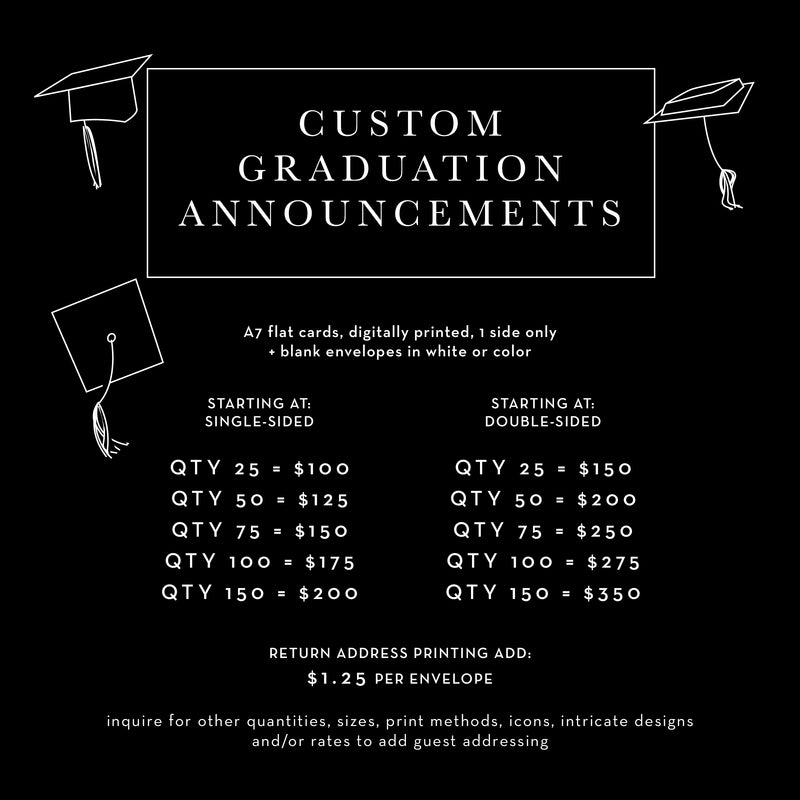 Custom Graduation Announcements
