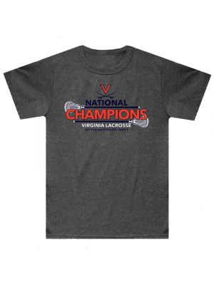 2019 Lacrosse National Champions Charcoal Heather T-Shirt