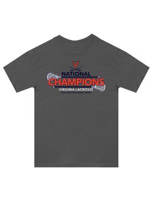 2019 Lacrosse National Champions Charcoal T-Shirt