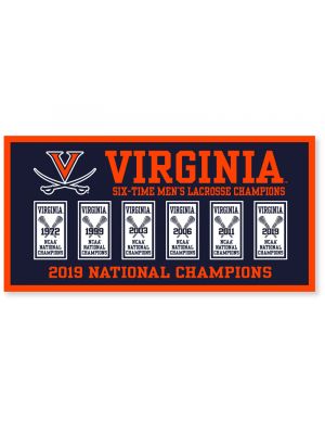 2019 Lacrosse National Champions Years Banner