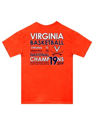 2019 National Champions Orange Single Score T-Shirt