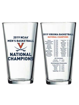 2019 National Champions Schedule Pint Glass