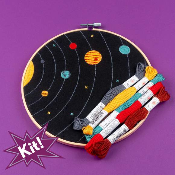 PopLush Embroidery - Solar System 8" Embroidery Kit