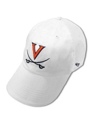 47 Brand Ladies Washed White V and Crossed Sabers Hat