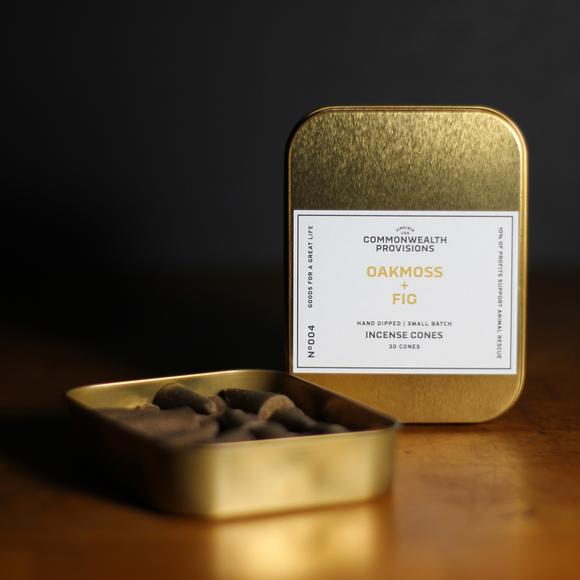 Commonwealth Provisions Incense Cones - Oakmoss + Fig