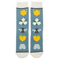 Woven Pear Save the Bees Crew Socks