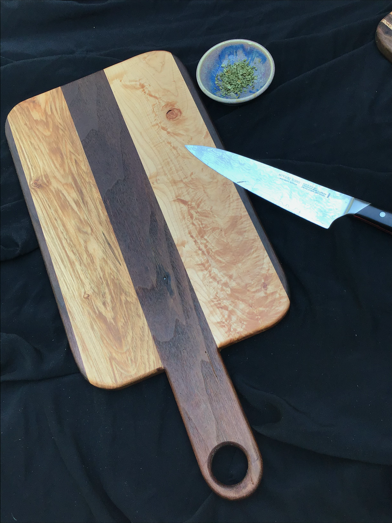 Straight Handle Cutting or Serving Board