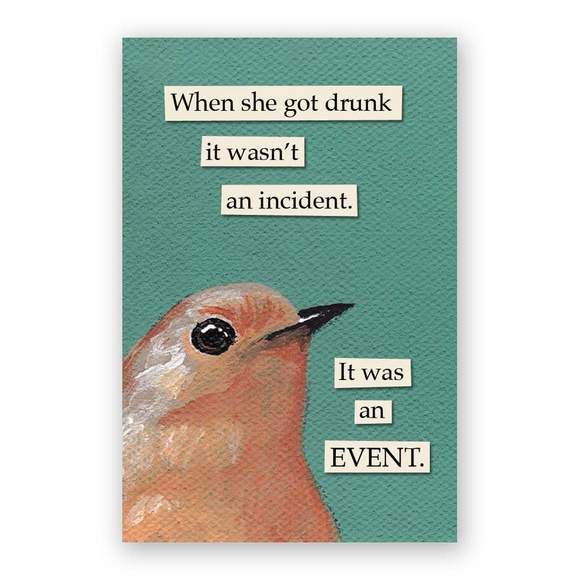 Mincing Mockingbird Magnet - Drunk Incident