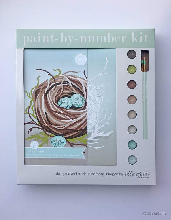 elle crée Paint-by-Number Kit - Bird's Nest