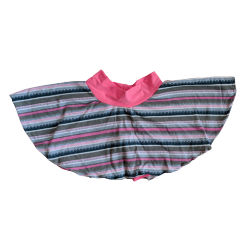 3T - Eryn Skirt - Pink/Grey Striped (Ready to Ship)
