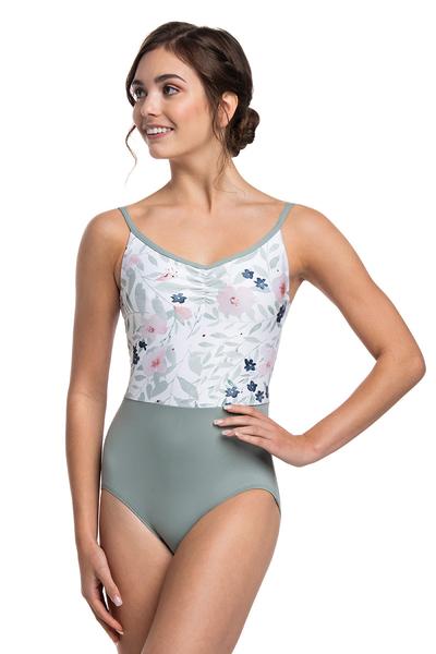 AinslieWear: Pinch Front Cami Leotard in Pastel Bloom, the Liberty