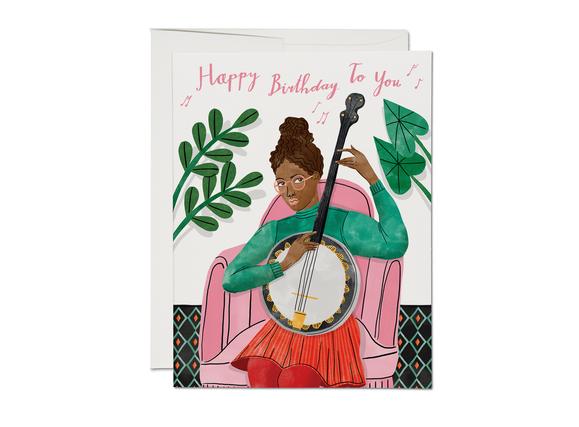 Red Cap Birthday Card - Banjo