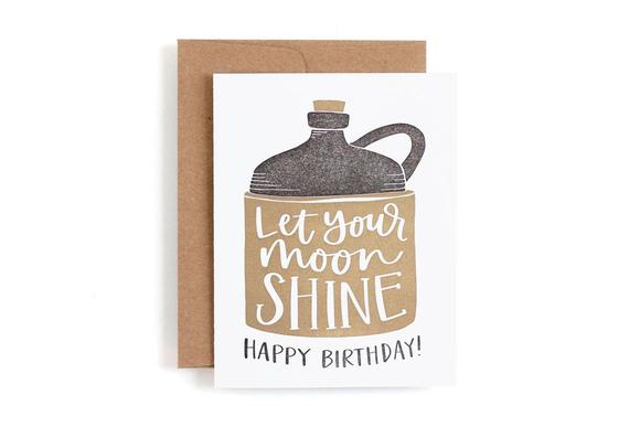 1canoe2 Card - Letterpress Moonshine Birthday