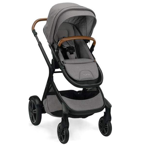 Nuna DEMI Grow Single to Double Stroller with Magnetic Buckle - Frost