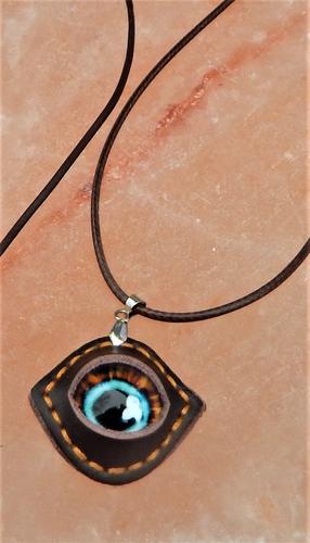 Dragon's Eye Pendant on a 16 inch Leather Cord