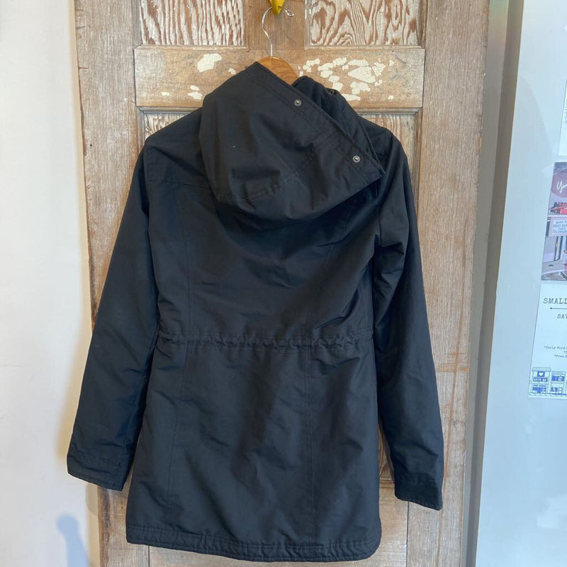 Nylon Flannel Lined Coat w/Hood