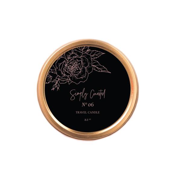 Simply Curated Botanical Travel Candle - No. 6