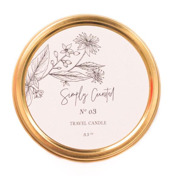 Simply Curated Botanical Travel Candle - No. 03