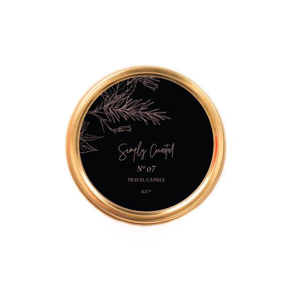 Simply Curated Botanical Travel Candle - No. 7