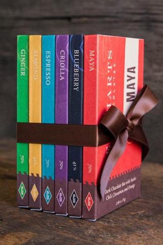 Six-Pack of Handmade Chocolate Bars