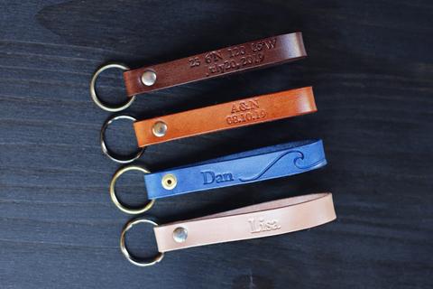 Copy of Keychain Leather Personalized
