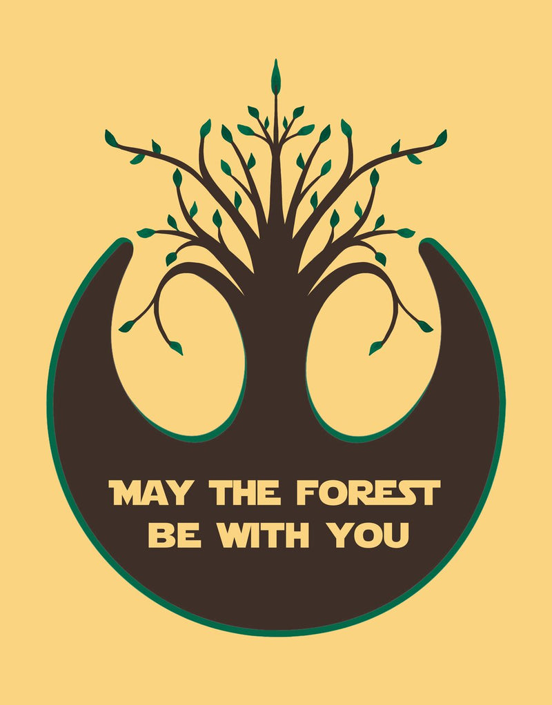 MAY THE FOREST BE WITH YOU Greeting Card