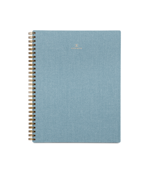 Appointed Notebook (Lined) - Chambray Blue