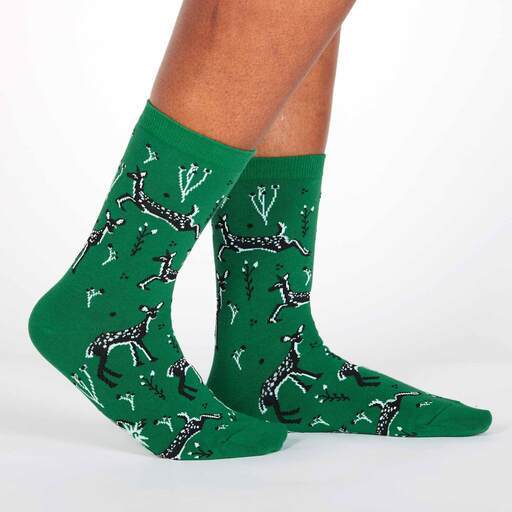 Sock It To Me Women's Crew Socks - Oh Deer