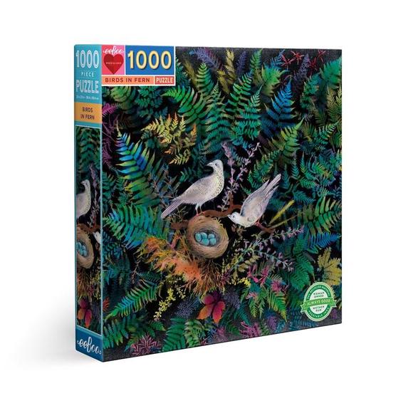 eeBoo Birds in Fern 100 Piece Puzzle