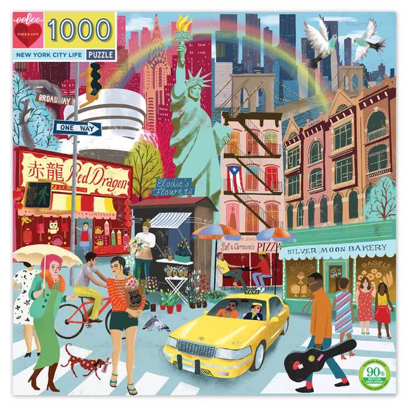 eeBoo New York City Life 1000 Piece Puzzle
