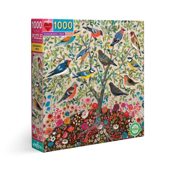 eeBoo Songbirds 1000 Piece Puzzle