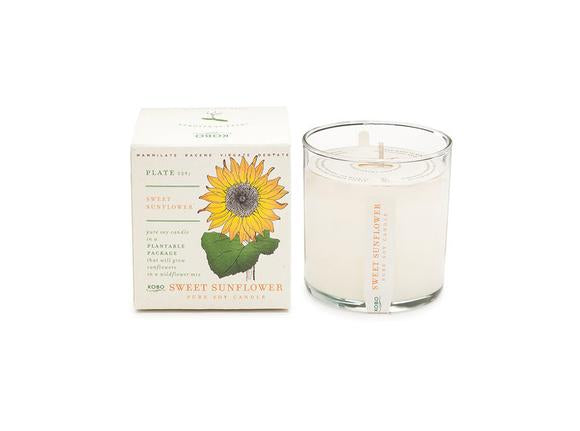 Kobo Plant the Box Collection Candle - Sweet Sunflower