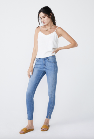 Unpublished 'Kora' Mid-Rise Jeans with Front Slit