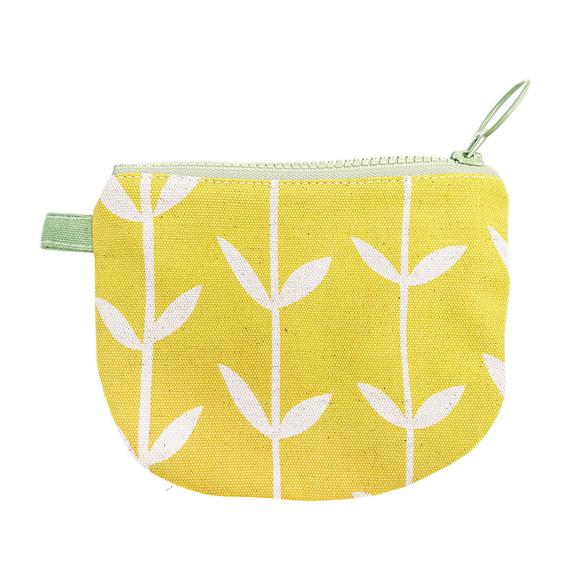 Skinny laMinx Change Purse - Orla Solid in Lemon with Spruce Lining