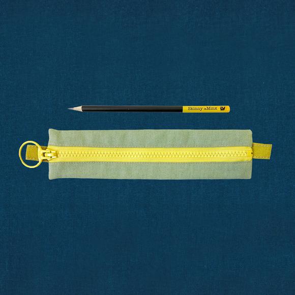 Skinny laMinx Pen & Pencil Bag - Spruce with Aperture Moonbeam Lining
