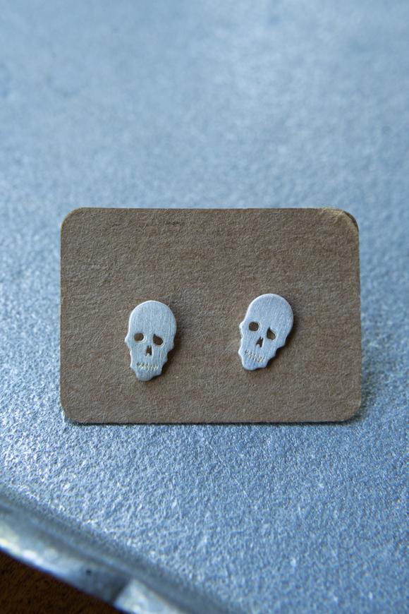 Tashi Skull Post Earrings