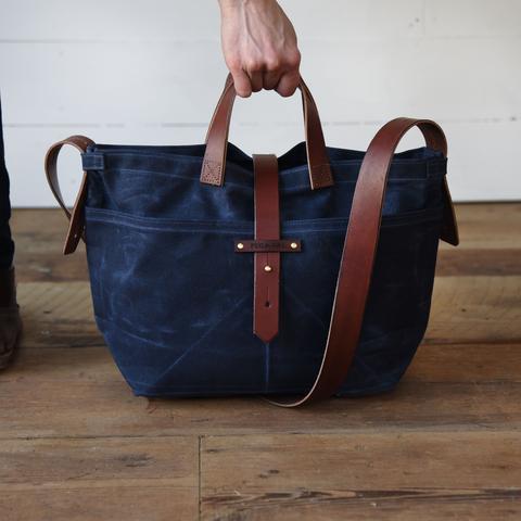 Peg and Awl - Waxed Canvas - Tote in Rook