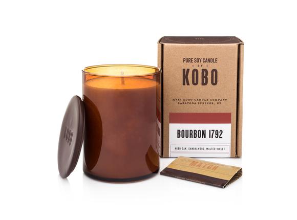 Kobo Woodblock Collection Candle - Bourbon 1792