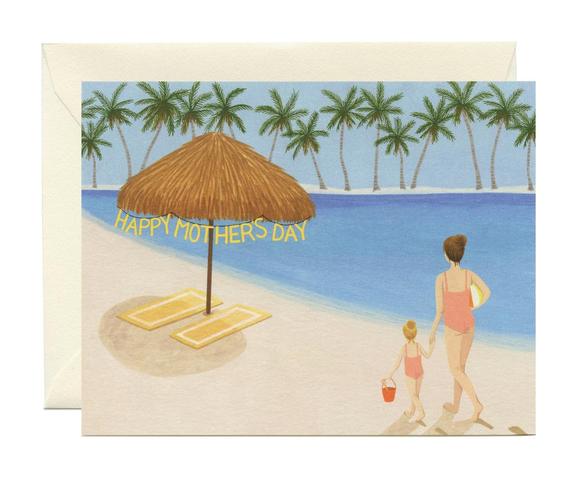 Yeppie Paper Card - Beach Mom