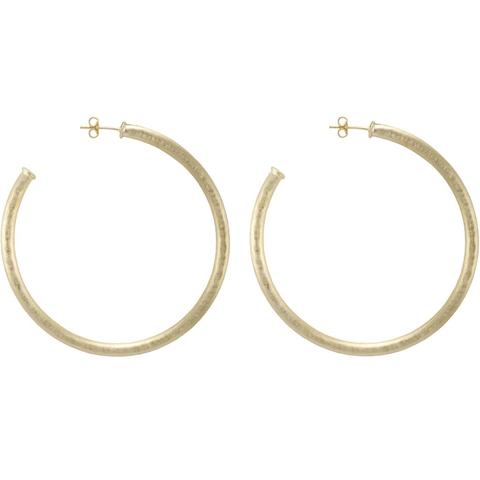 Sheila Fajl Hammered Fave Hoops: Gold