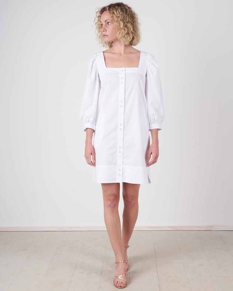 justine dress - white