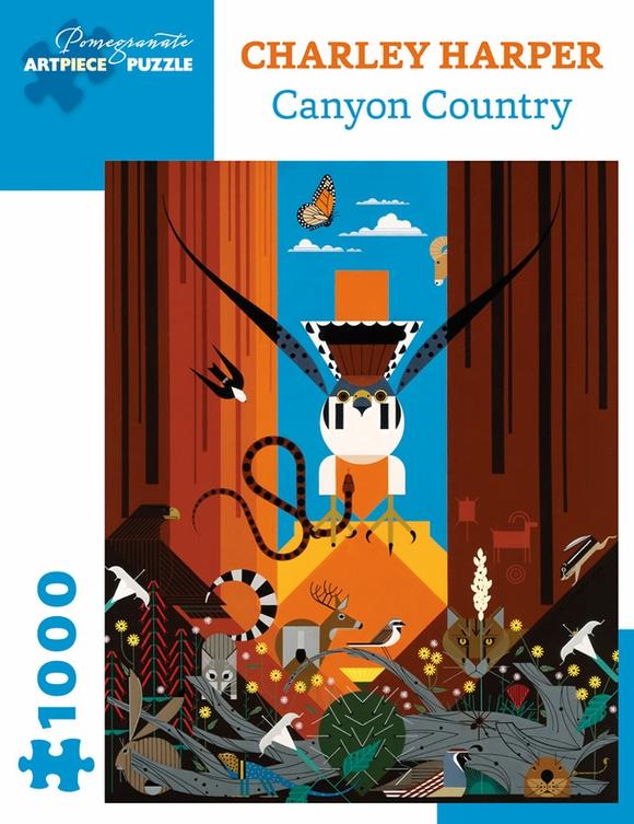 Charley Harper 1000 Piece Puzzle - Canyon Country